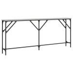 vidaXL Măsuță consolă, gri sonoma, 180x23x75 cm, lemn prelucrat vidaXL Măsuță consolă, gri sonoma, 180x23x75 cm, lemn prelucrat
