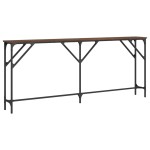 vidaXL Măsuță consolă, stejar maro, 180x23x75 cm, lemn prelucrat vidaXL Măsuță consolă, stejar maro, 180x23x75 cm, lemn prelucrat