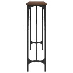 vidaXL Măsuță consolă, stejar maro, 180x23x75 cm, lemn prelucrat vidaXL Măsuță consolă, stejar maro, 180x23x75 cm, lemn prelucrat