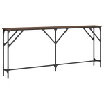 vidaXL Măsuță consolă, stejar maro, 180x23x75 cm, lemn prelucrat vidaXL Măsuță consolă, stejar maro, 180x23x75 cm, lemn prelucrat