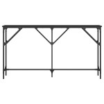 vidaXL Masă consolă, negru, 140x23x75 cm, lemn prelucrat