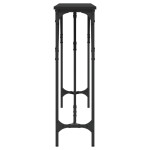 vidaXL Masă consolă, negru, 140x23x75 cm, lemn prelucrat