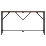 vidaXL Masă consolă, stejar maro, 140x23x75 cm, lemn prelucrat