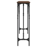 vidaXL Masă consolă, stejar maro, 140x23x75 cm, lemn prelucrat