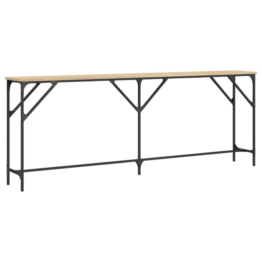 vidaXL Măsuță consolă, stejar sonoma, 200x29x75 cm, lemn prelucrat