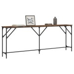 vidaXL Măsuță consolă, stejar fumuriu, 200x29x75 cm, lemn prelucrat vidaXL Măsuță consolă, stejar fumuriu, 200x29x75 cm, lemn prelucrat