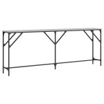 vidaXL Măsuță consolă, gri sonoma, 200x29x75 cm, lemn prelucrat vidaXL Măsuță consolă, gri sonoma, 200x29x75 cm, lemn prelucrat