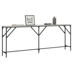 vidaXL Măsuță consolă, gri sonoma, 200x29x75 cm, lemn prelucrat vidaXL Măsuță consolă, gri sonoma, 200x29x75 cm, lemn prelucrat