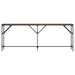 vidaXL Măsuță consolă, stejar maro, 200x29x75 cm, lemn prelucrat vidaXL Măsuță consolă, stejar maro, 200x29x75 cm, lemn prelucrat