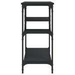 vidaXL Măsuță consolă cu rafturi, negru, 100x35x75 cm vidaXL Măsuță consolă cu rafturi, negru, 100x35x75 cm