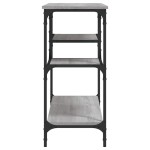 vidaXL Măsuță consolă cu rafturi, gri sonoma, 100x35x75 cm vidaXL Măsuță consolă cu rafturi, gri sonoma, 100x35x75 cm
