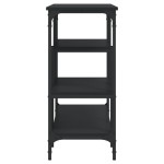 vidaXL Măsuță consolă cu rafturi, negru, 100x35x75 cm vidaXL Măsuță consolă cu rafturi, negru, 100x35x75 cm