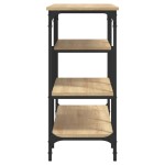 vidaXL Măsuță consolă cu rafturi, stejar sonoma, 100x35x75 cm vidaXL Măsuță consolă cu rafturi, stejar sonoma, 100x35x75 cm