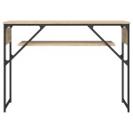 vidaXL Măsuță consolă cu raft stejar sonoma 105x30x75cm lemn prelucrat