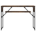 vidaXL Măsuță consolă cu raft stejar afumat 105x30x75cm lemn prelucrat vidaXL Măsuță consolă cu raft stejar afumat 105x30x75cm lemn prelucrat