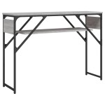 vidaXL Măsuță consolă cu raft gri sonoma 105x30x75 cm lemn prelucrat vidaXL Măsuță consolă cu raft gri sonoma 105x30x75 cm lemn prelucrat