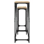 vidaXL Mese console suprapuse, 2 buc, stejar sonoma, lemn prelucrat