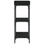 vidaXL Măsuță consolă cu rafturi, negru, 75x30x80 cm vidaXL Măsuță consolă cu rafturi, negru, 75x30x80 cm