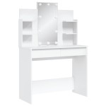 vidaXL Masă de toaletă cu LED-uri albe, 96x40x142 cm vidaXL Masă de toaletă cu LED-uri albe, 96x40x142 cm