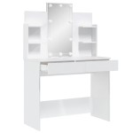 vidaXL Masă de toaletă cu LED-uri albe, 96x40x142 cm vidaXL Masă de toaletă cu LED-uri albe, 96x40x142 cm