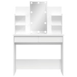 vidaXL Masă de toaletă cu LED-uri albe, 96x40x142 cm vidaXL Masă de toaletă cu LED-uri albe, 96x40x142 cm