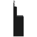 vidaXL Masă de toaletă cu LED-uri, negru, 96x40x142 cm vidaXL Masă de toaletă cu LED-uri, negru, 96x40x142 cm