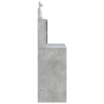 vidaXL Masă de toaletă cu LED-uri, gri beton, 96x40x142 cm vidaXL Masă de toaletă cu LED-uri, gri beton, 96x40x142 cm