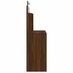 vidaXL Masă de toaletă cu LED-uri, stejar maro, 96x40x142 cm vidaXL Masă de toaletă cu LED-uri, stejar maro, 96x40x142 cm