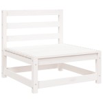 vidaXL Canapea grădină fără cotiere, alb, 70x70x67 cm, lemn masiv pin vidaXL Canapea grădină fără cotiere, alb, 70x70x67 cm, lemn masiv pin