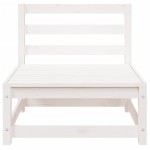 vidaXL Canapea grădină fără cotiere, alb, 70x70x67 cm, lemn masiv pin vidaXL Canapea grădină fără cotiere, alb, 70x70x67 cm, lemn masiv pin