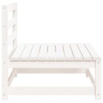 vidaXL Canapea grădină fără cotiere, alb, 70x70x67 cm, lemn masiv pin vidaXL Canapea grădină fără cotiere, alb, 70x70x67 cm, lemn masiv pin