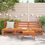 vidaXL Canapele grădină fără cotiere, 3 buc., maro ceruit, 70x70x67 cm vidaXL Canapele grădină fără cotiere, 3 buc., maro ceruit, 70x70x67 cm