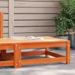 vidaXL Taburet de grădină, maro, 70x70x30 cm, lemn masiv de pin vidaXL Taburet de grădină, maro, 70x70x30 cm, lemn masiv de pin