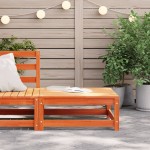 vidaXL Taburet de grădină, maro, 70x70x30 cm, lemn masiv de pin vidaXL Taburet de grădină, maro, 70x70x30 cm, lemn masiv de pin