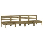 vidaXL Canapele de grădină fără cotiere, 4 buc., lemn de pin tratat vidaXL Canapele de grădină fără cotiere, 4 buc., lemn de pin tratat