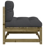 vidaXL Canapele de grădină fără cotiere, cu perne, 2 buc. vidaXL Canapele de grădină fără cotiere, cu perne, 2 buc.