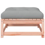 vidaXL Taburet de grădină cu pernă, lemn masiv douglas