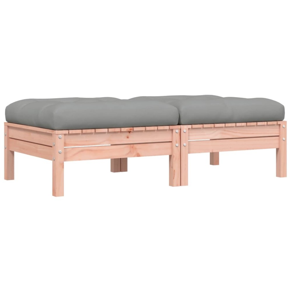 vidaXL Taburete de grădină cu perne, 2 buc., lemn masiv douglas