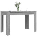 vidaXL Masă de bucătărie, sonoma gri, 120x60x76 cm, lemn prelucrat