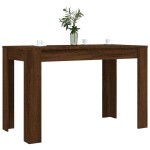 vidaXL Masă de bucătărie, stejar maro, 120x60x76 cm, lemn prelucrat vidaXL Masă de bucătărie, stejar maro, 120x60x76 cm, lemn prelucrat