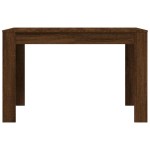 vidaXL Masă de bucătărie, stejar maro, 120x60x76 cm, lemn prelucrat vidaXL Masă de bucătărie, stejar maro, 120x60x76 cm, lemn prelucrat