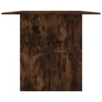 vidaXL Masă de bucătărie, stejar fumuriu, 180x90x76 cm, lemn prelucrat