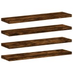 vidaXL Rafturi perete 4 buc. stejar fumuriu 40x10x1,5 cm lemn compozit vidaXL Rafturi perete 4 buc. stejar fumuriu 40x10x1,5 cm lemn compozit