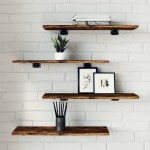 vidaXL Rafturi perete 4 buc. stejar fumuriu 60x20x1,5 cm lemn compozit vidaXL Rafturi perete 4 buc. stejar fumuriu 60x20x1,5 cm lemn compozit