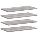 vidaXL Rafturi de perete, 4 buc., gri sonoma, 60x20x1,5 cm, lemn vidaXL Rafturi de perete, 4 buc., gri sonoma, 60x20x1,5 cm, lemn