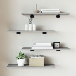vidaXL Rafturi de perete, 4 buc., gri sonoma, 60x20x1,5 cm, lemn vidaXL Rafturi de perete, 4 buc., gri sonoma, 60x20x1,5 cm, lemn