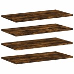 vidaXL Rafturi perete 4 buc. stejar fumuriu 60x30x1,5 cm lemn compozit vidaXL Rafturi perete 4 buc. stejar fumuriu 60x30x1,5 cm lemn compozit