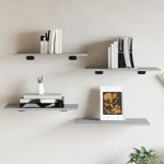 vidaXL Rafturi de perete, 4 buc., gri sonoma, 60x30x1,5 cm, lemn vidaXL Rafturi de perete, 4 buc., gri sonoma, 60x30x1,5 cm, lemn