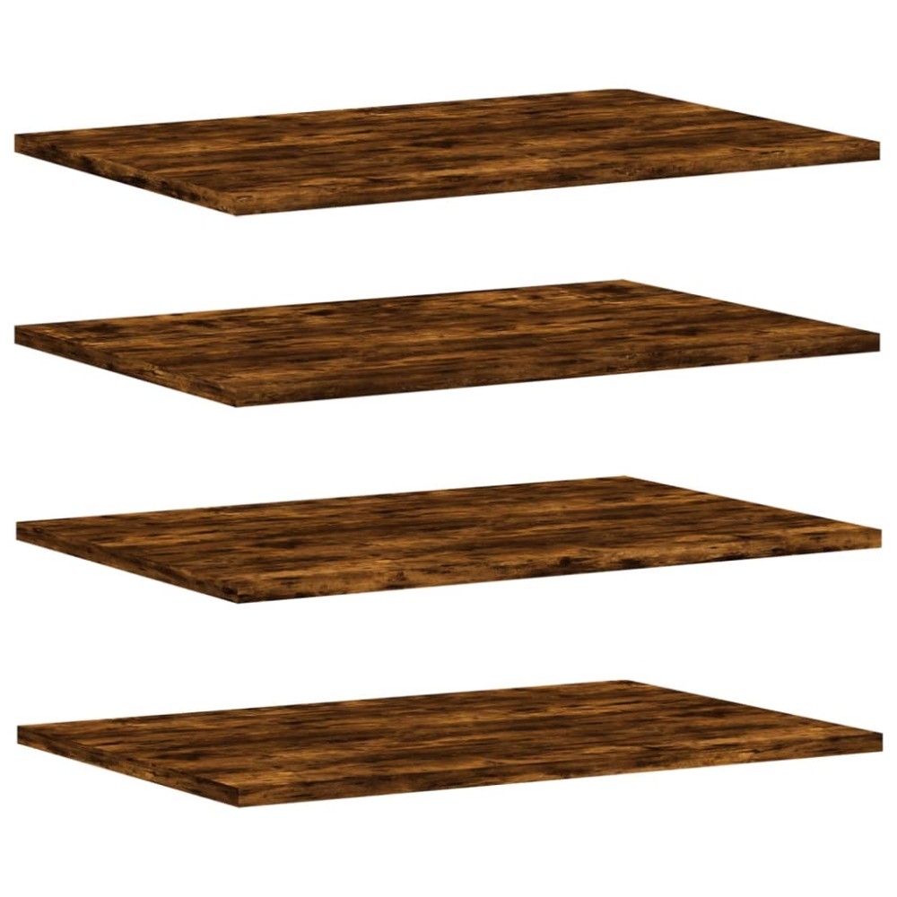 vidaXL Rafturi perete 4 buc. stejar fumuriu 60x40x1,5 cm lemn compozit