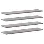 vidaXL Rafturi de perete, 4 buc., gri sonoma, 80x20x1,5 cm, lemn vidaXL Rafturi de perete, 4 buc., gri sonoma, 80x20x1,5 cm, lemn